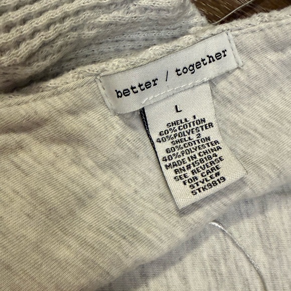 Better/Together Women's Cream Textured Bralette - Picture 3 of 3